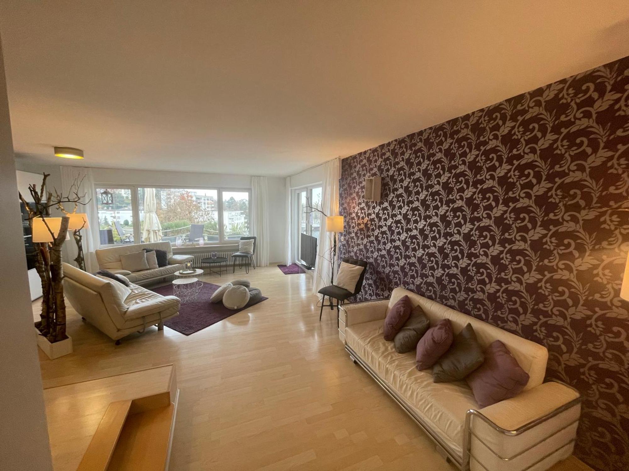 Penthouse - 3 Schlafzimmer- Sonnige Dachterrasse -Whirlpool & Alpenblick - Perfekt Fuer Romantik Oder Familienurlaub Mit Kind, Hund Willkommen - By Ferienwohnenamsee - Uberlingen Ngoại thất bức ảnh